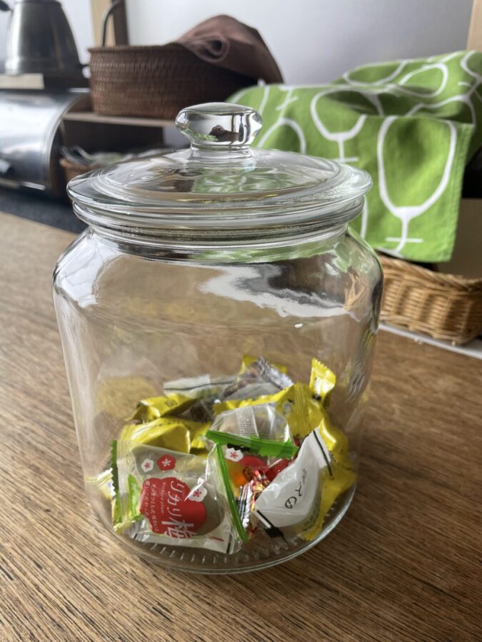 IKEAで買ったガラス容器