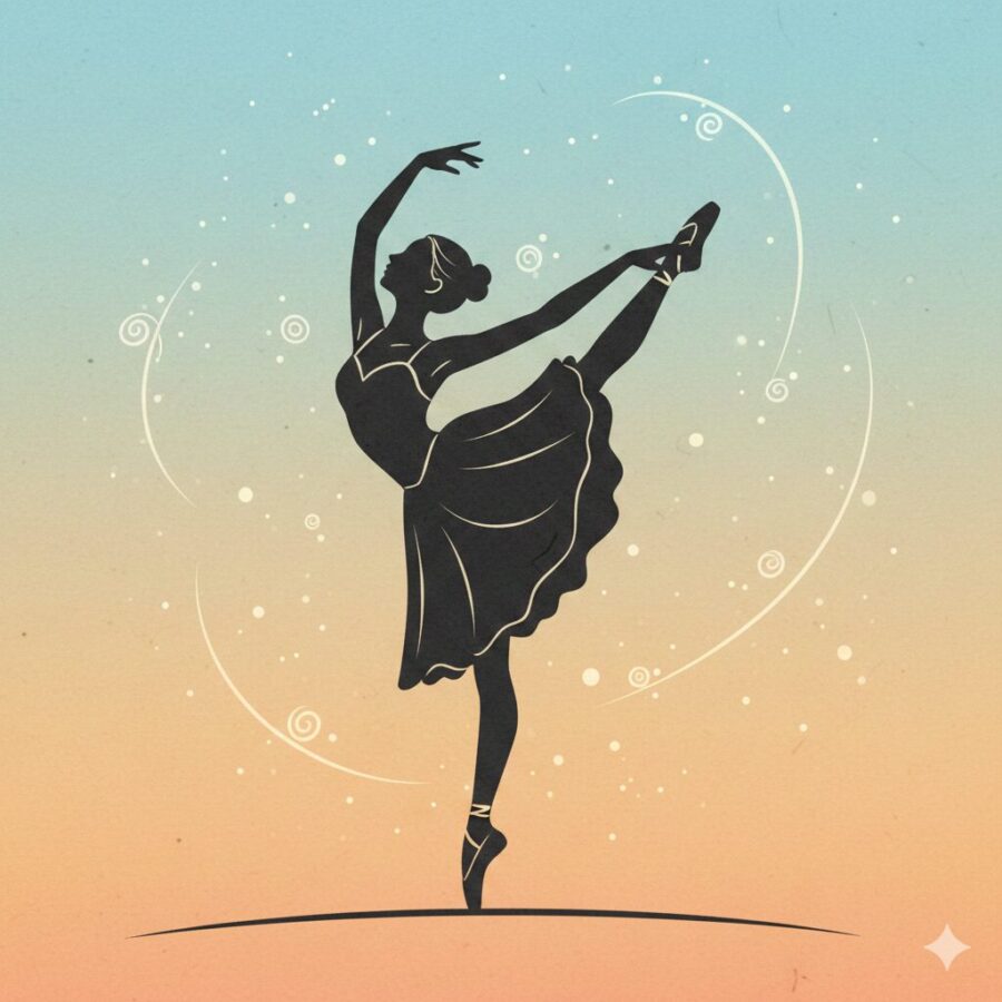 バレエのイラスト