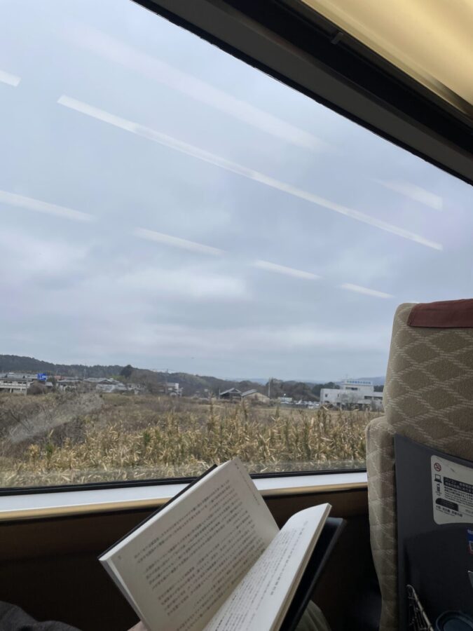 伊勢志摩ライナーのデラックスカーの車窓