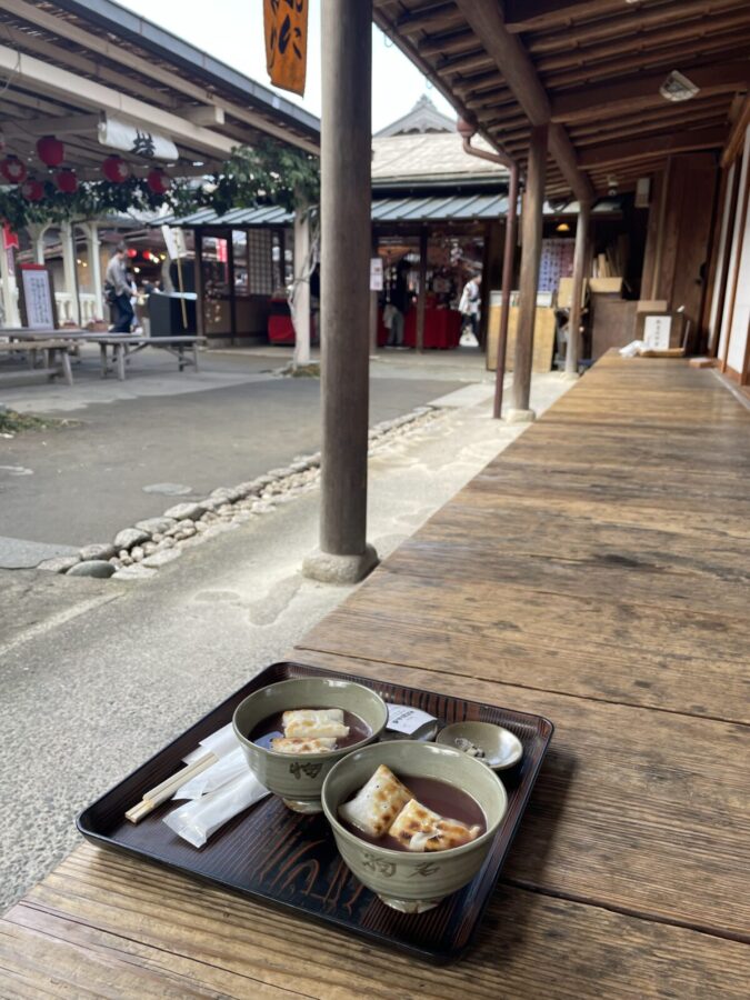 赤福の茶屋でぜんざい