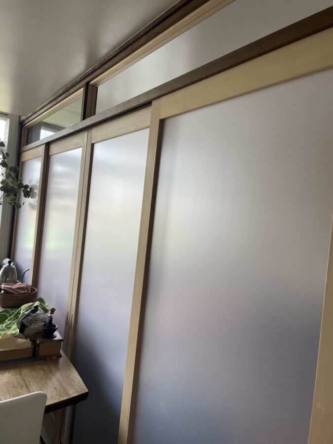 引き戸を閉めた状態