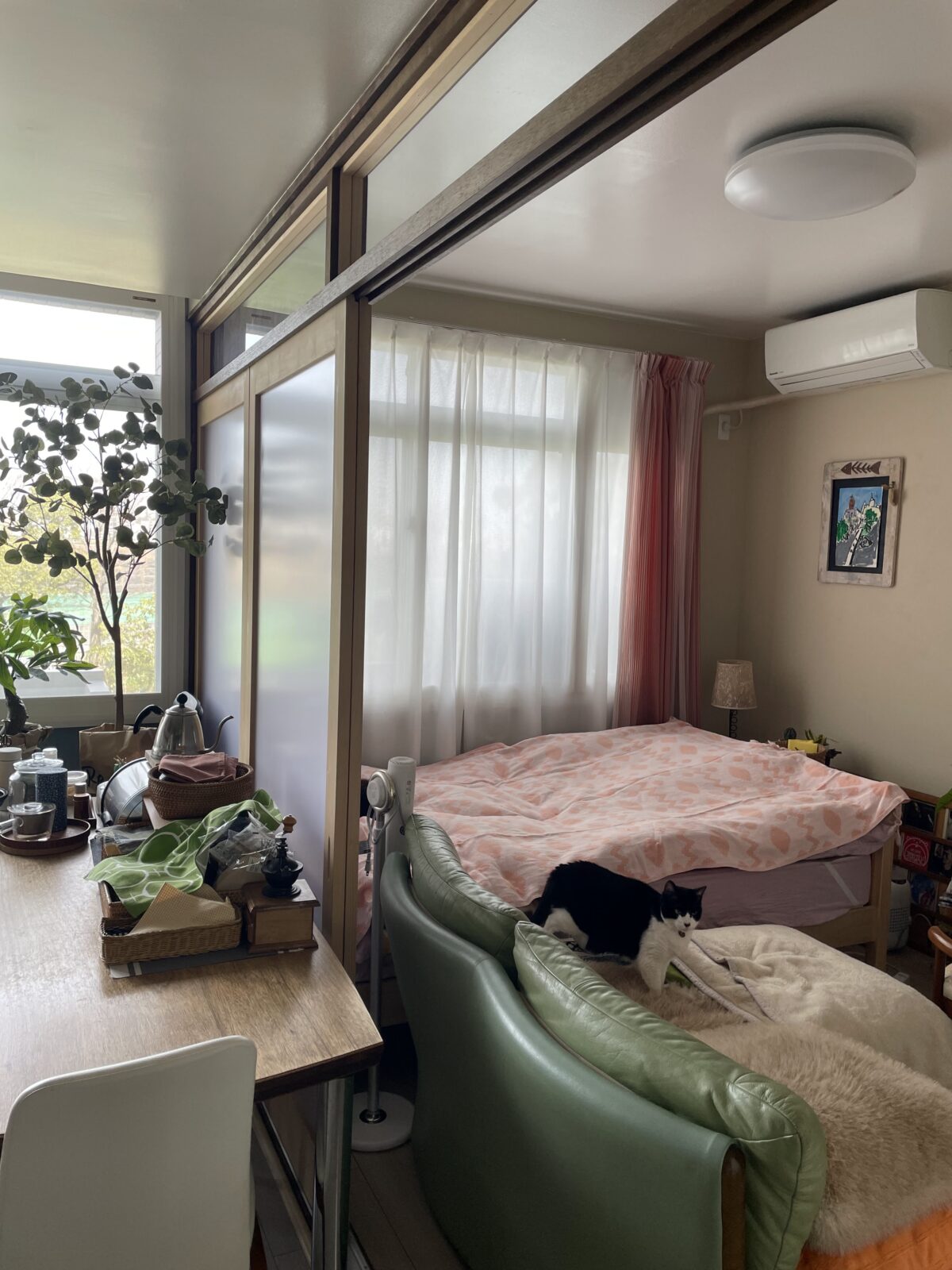 引き戸を開けた状態